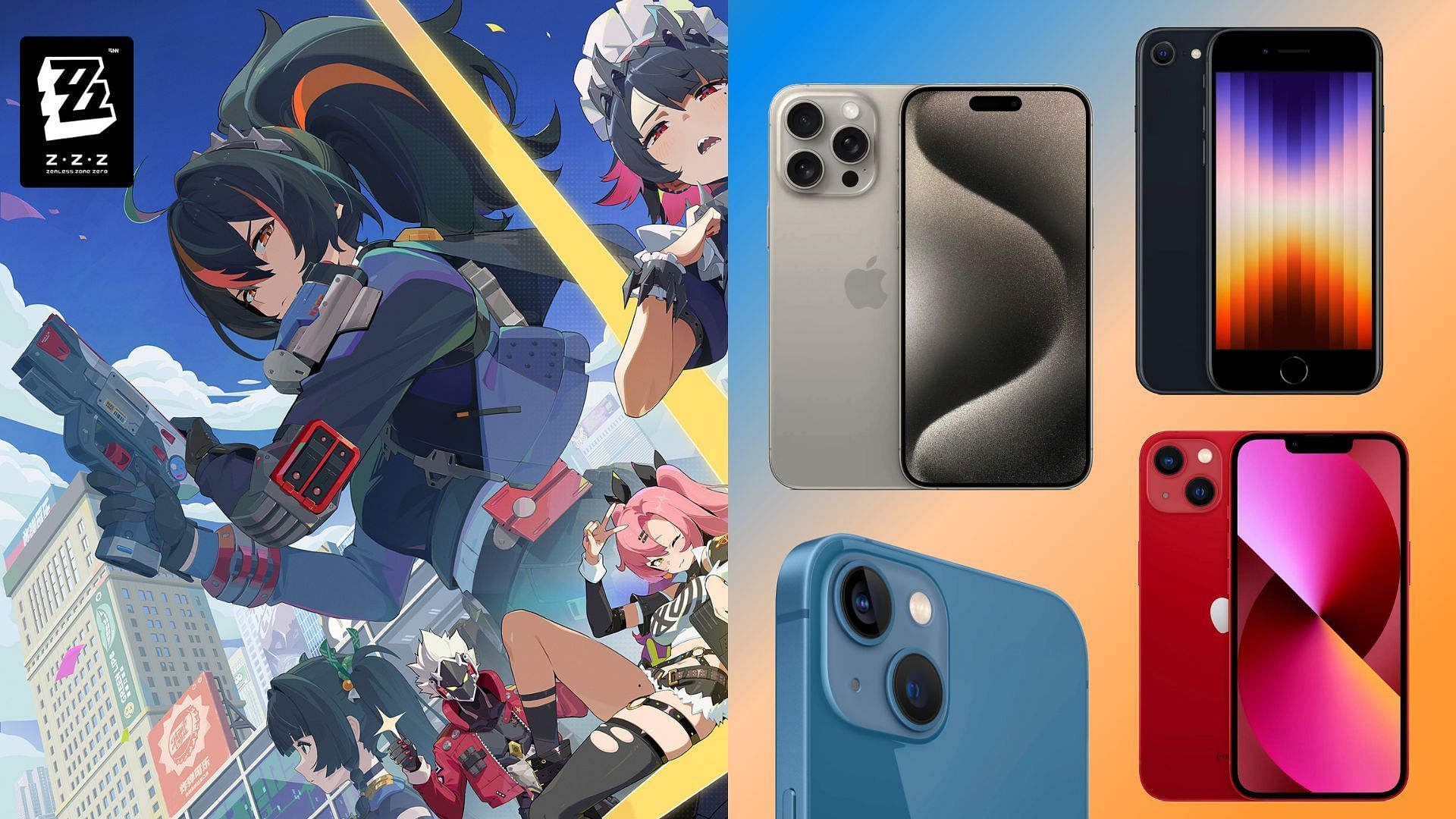 The best iPhones for Zenless Zone Zero (Image via Epic Games, Apple)