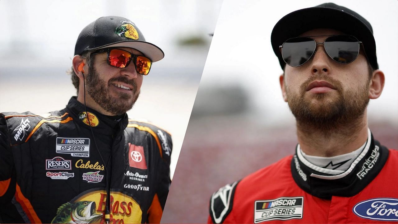 Martin Truex Jr.(L) and Chase Briscoe(R), via Getty images