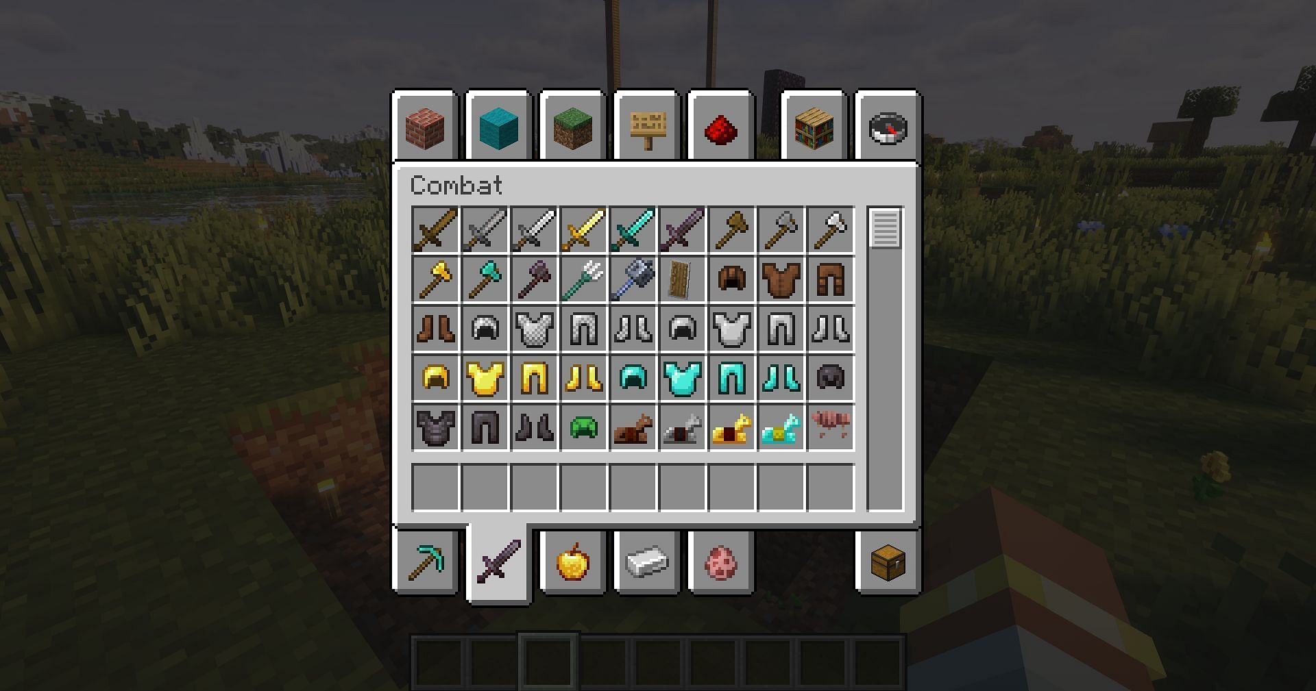 The vanilla game&#039;s combat options are quite lacking (Image via Mojang)