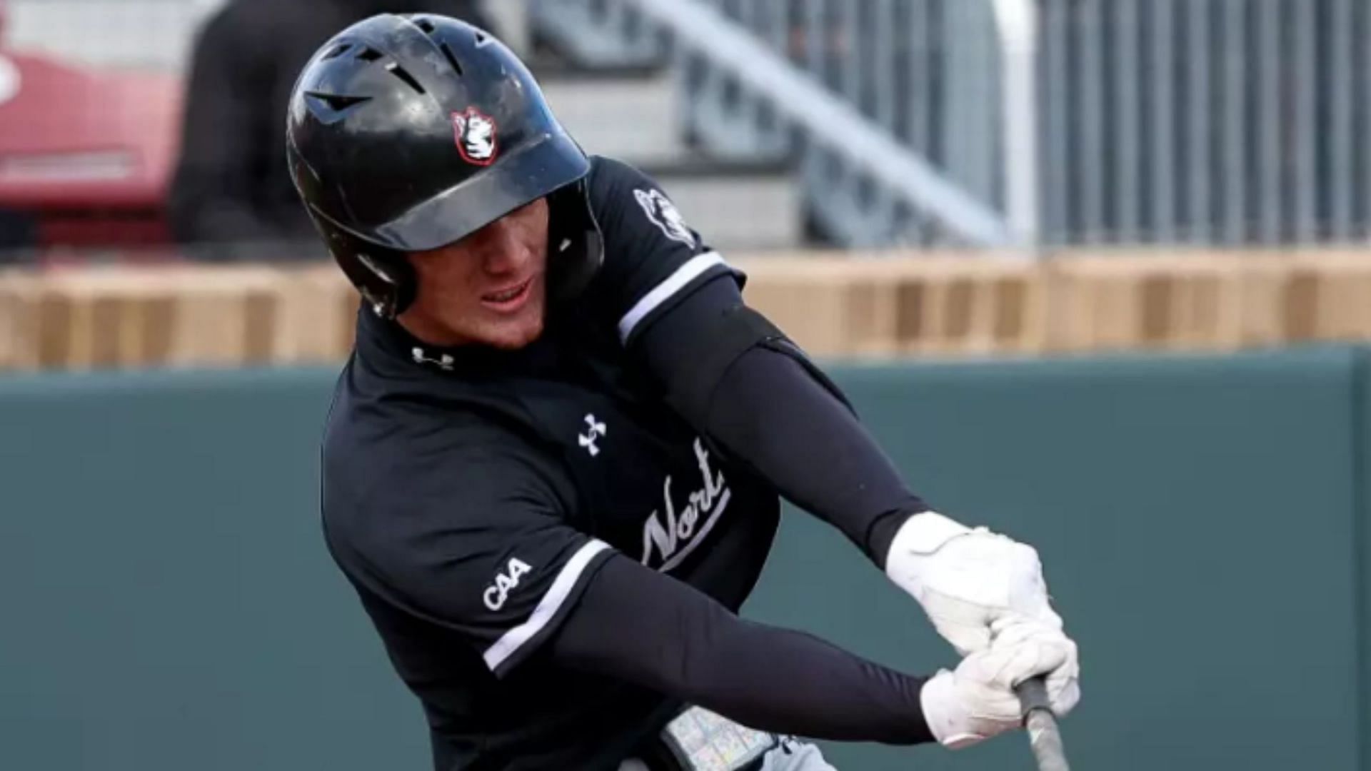 Mike Sirota played for three seasons with Northeastern hitting 29 home runs and 111 RBIs. (Image Source: https://nuhuskies.com/sports/baseball/roster/mike-sirota/8880)