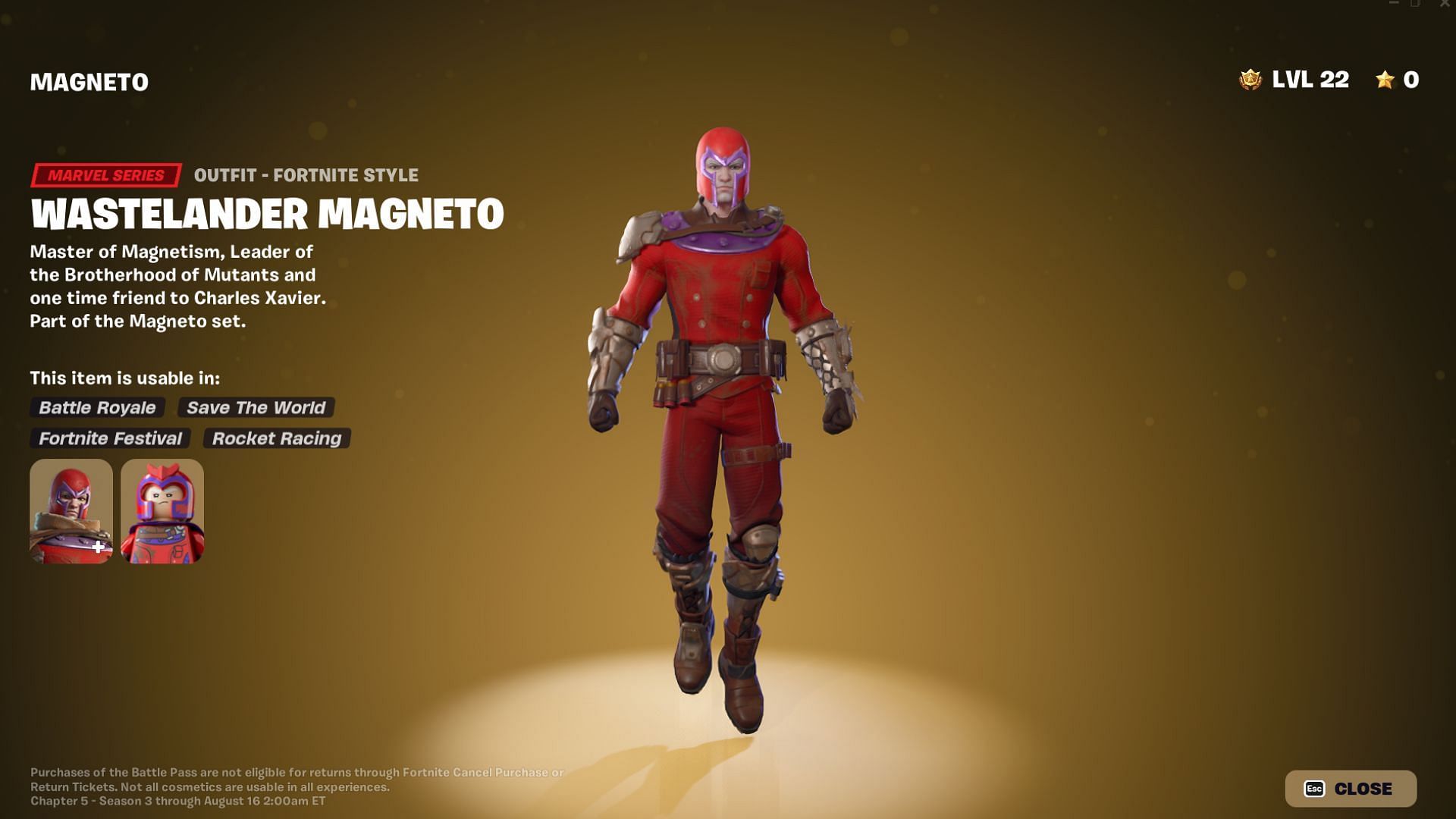 Fortnite leaks hint at what to expect from Wastelander Magneto collaboration