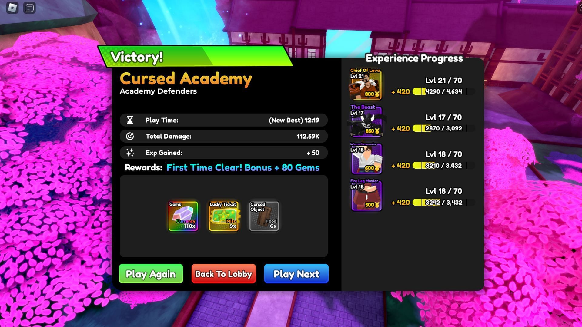 You can earn tickets by playing Story and other game modes (Image via Roblox)