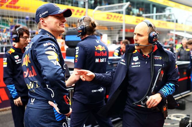 Watch: Max Verstappen and his engineer Gianpiero Lambiase joke around as the Red Bull driver wipes out the field in the F1 Belgian GP FP1