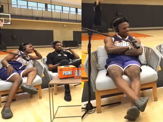 Kevin Durant tells IShowSpeed to "back up" after streamer seemingly gets too close to him during ImPaulsive podcast