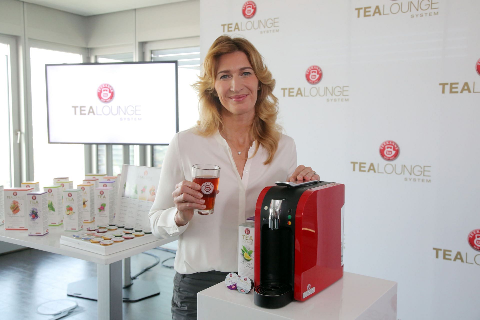 Teekanne &amp; Brand Ambassador Steffi Graf Present New Product In Hamburg