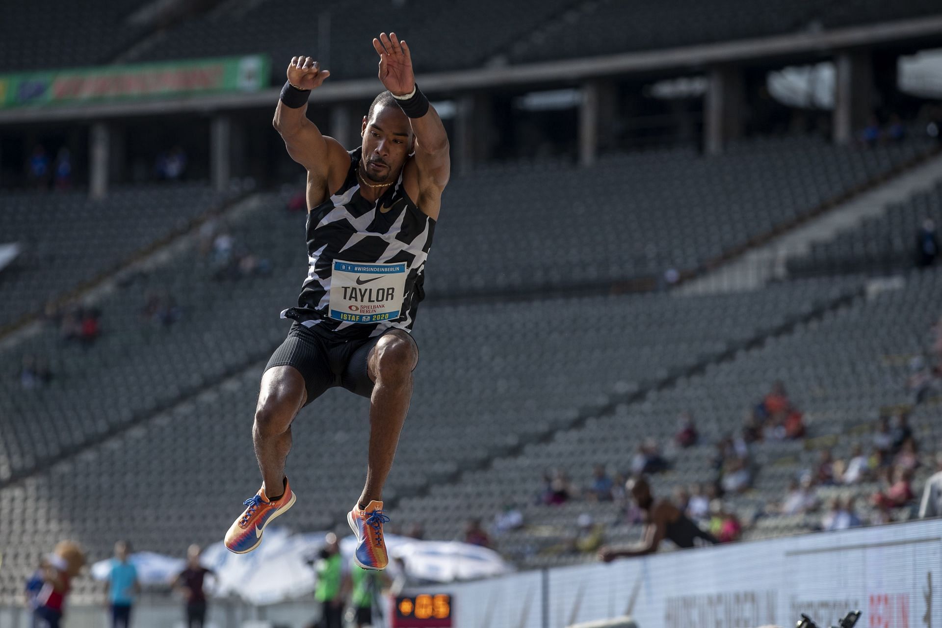 Christian Taylor at the ISTAF 2020 (Source: Getty Images)