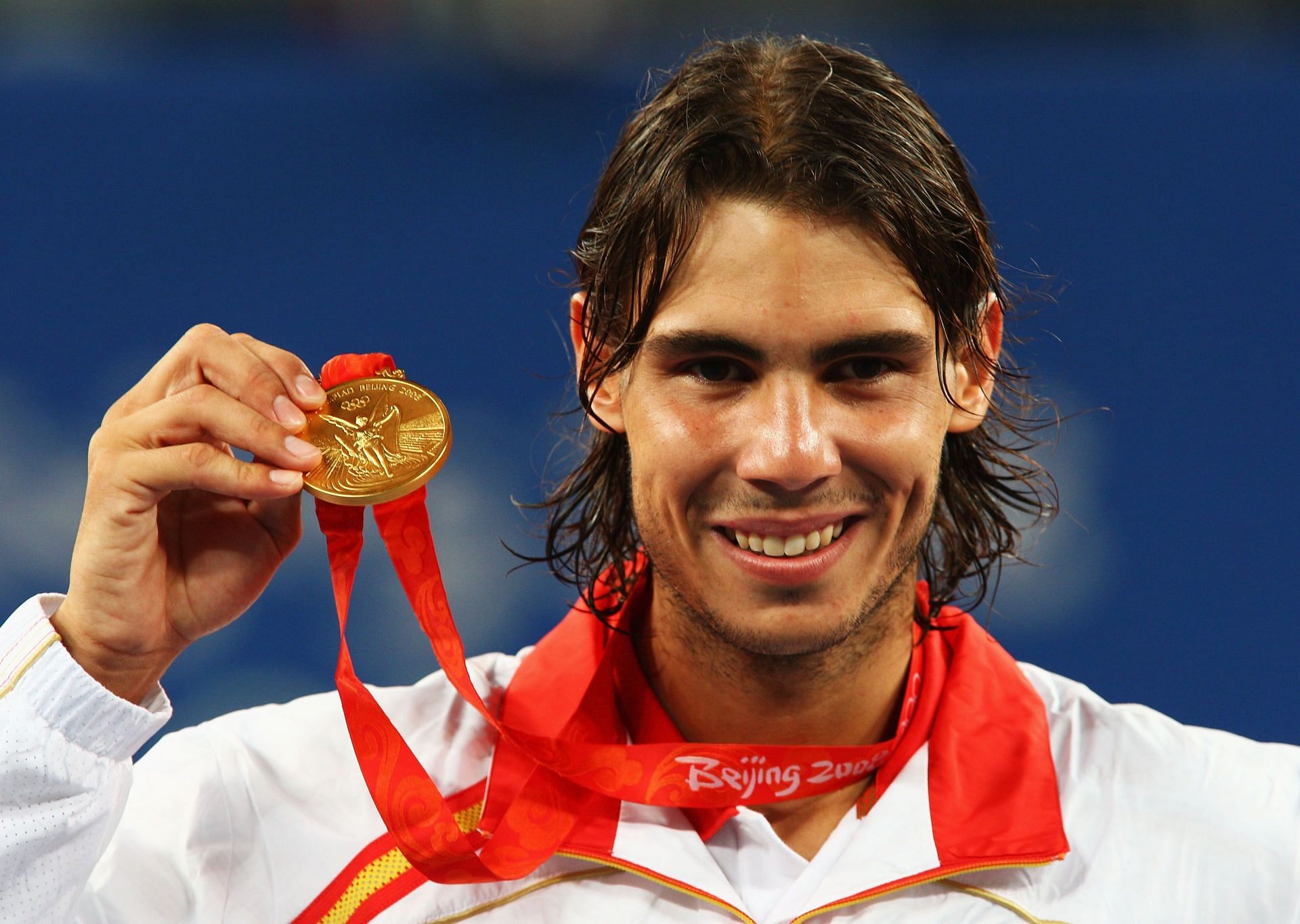 Rafael Nadal pictured at the 2008 Beijing Olympics (Source: Getty)