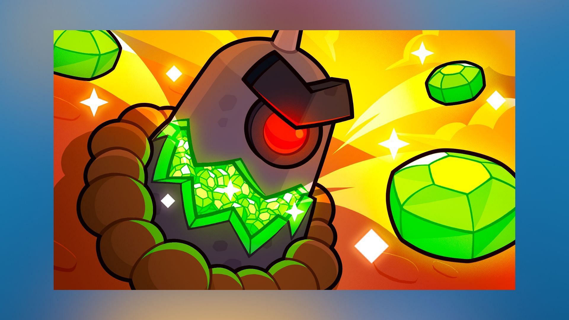 Whacking the Mega Mole should be preferred as it gives a lot of gems (Image via SuperCell)