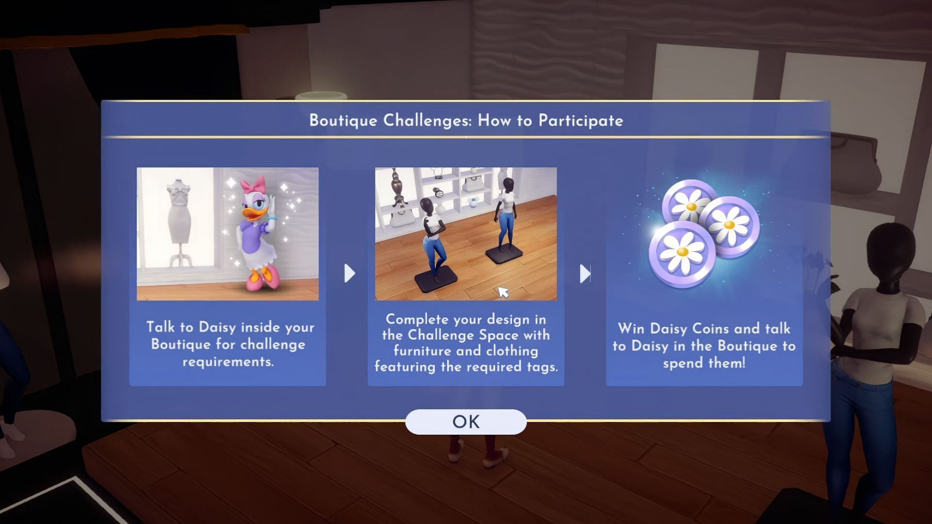 Complete one Boutique Challenge to finish the quest (Image via Gameloft || YouTube @Bek)