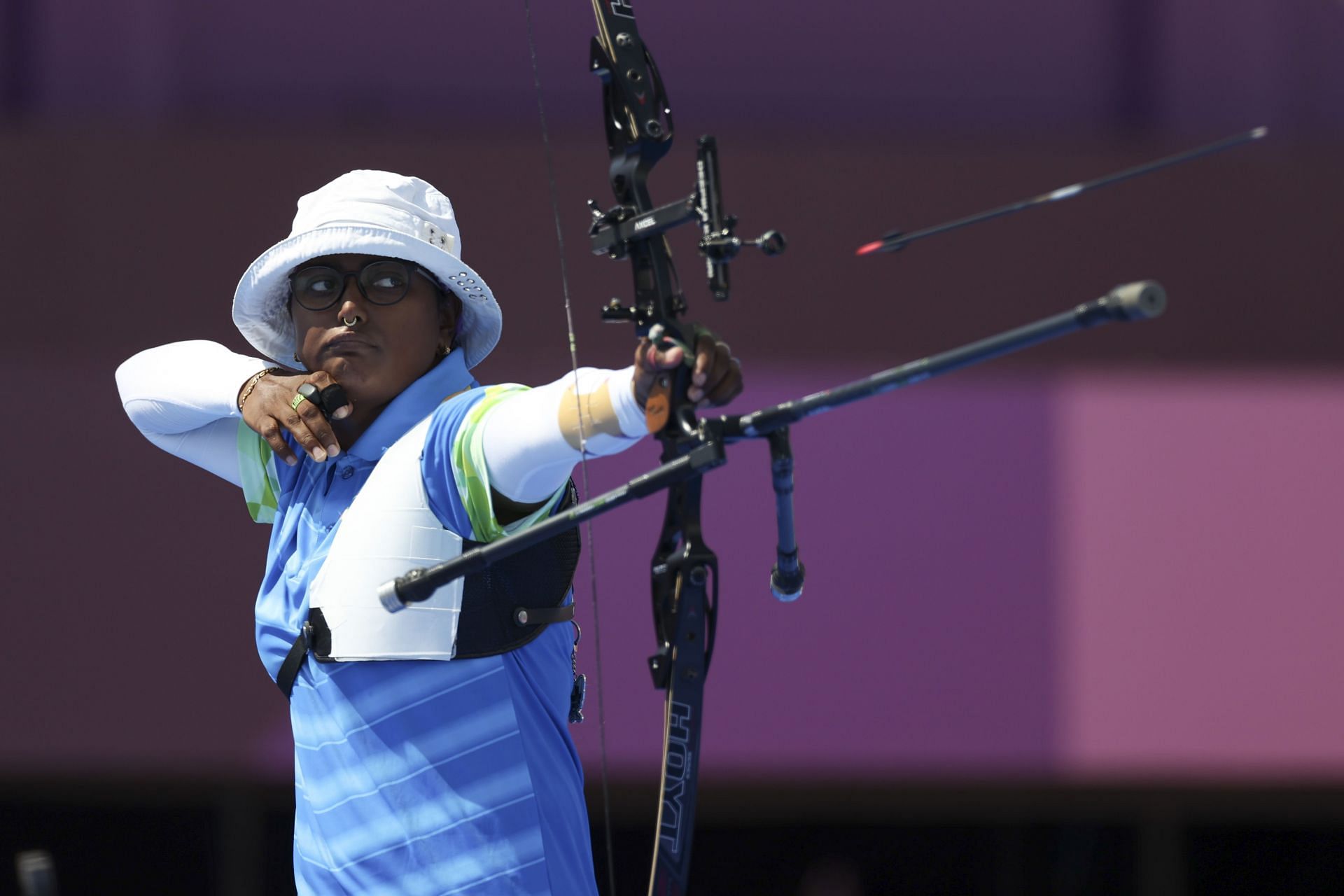 Deepika Kumari in action at the 2020 Tokyo Olympics: Day 1 - Source: Getty