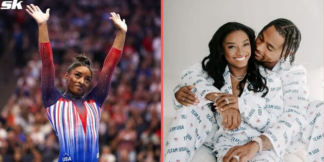 Simone Biles bids goodbye to husband Jonathan Owens ahead of 2024 Paris Olympics