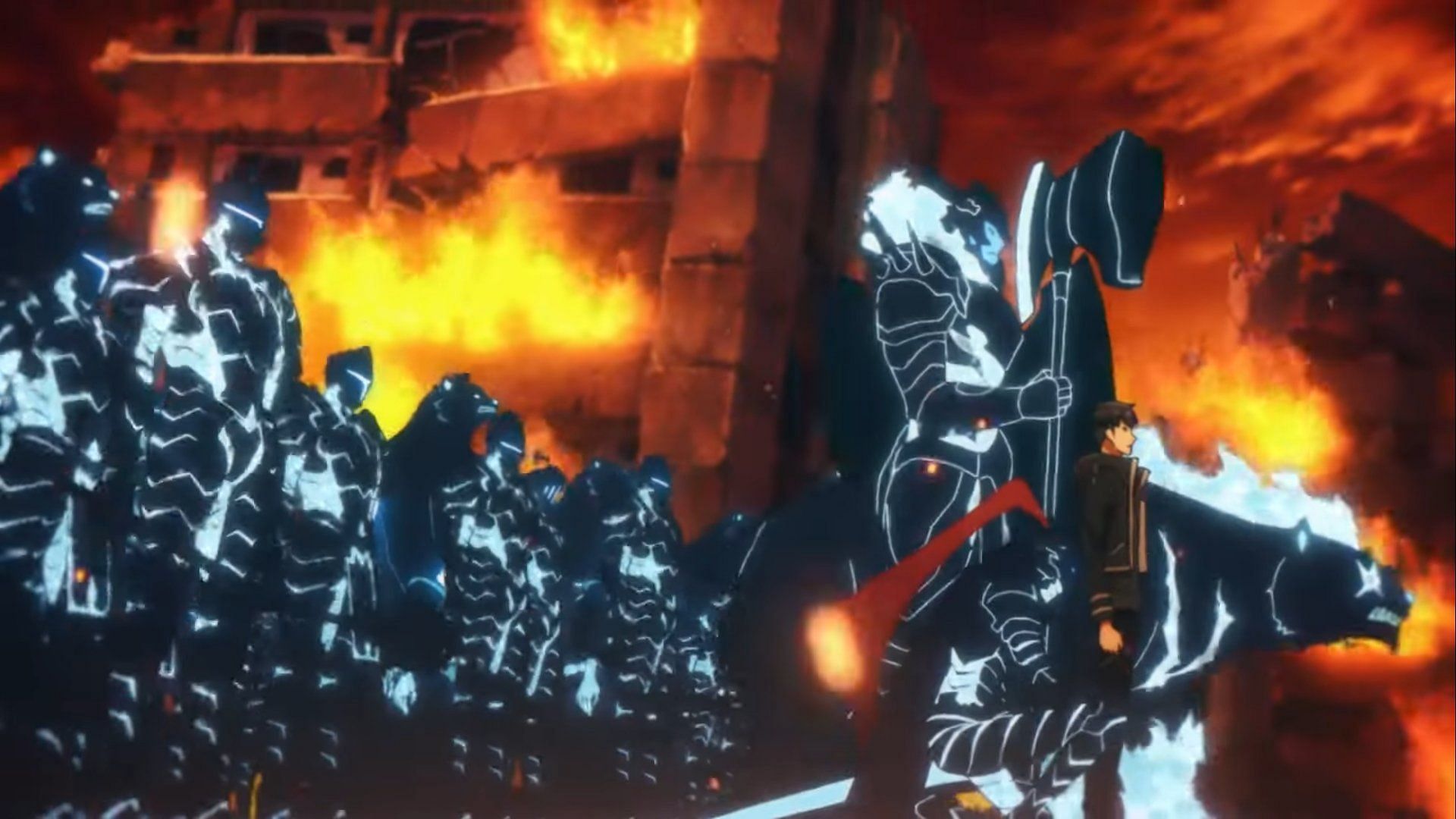 Jinwoo&#039;s army, as seen in the trailer (Image via A-1 Pictures)