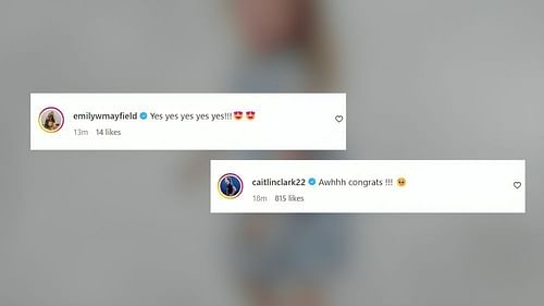 Baker Mayfield's wife Emily and WNBA star Caitlin Clark well-wishes Brittany Mahomes (Image Source: Brittany Mahomes/Instagram)