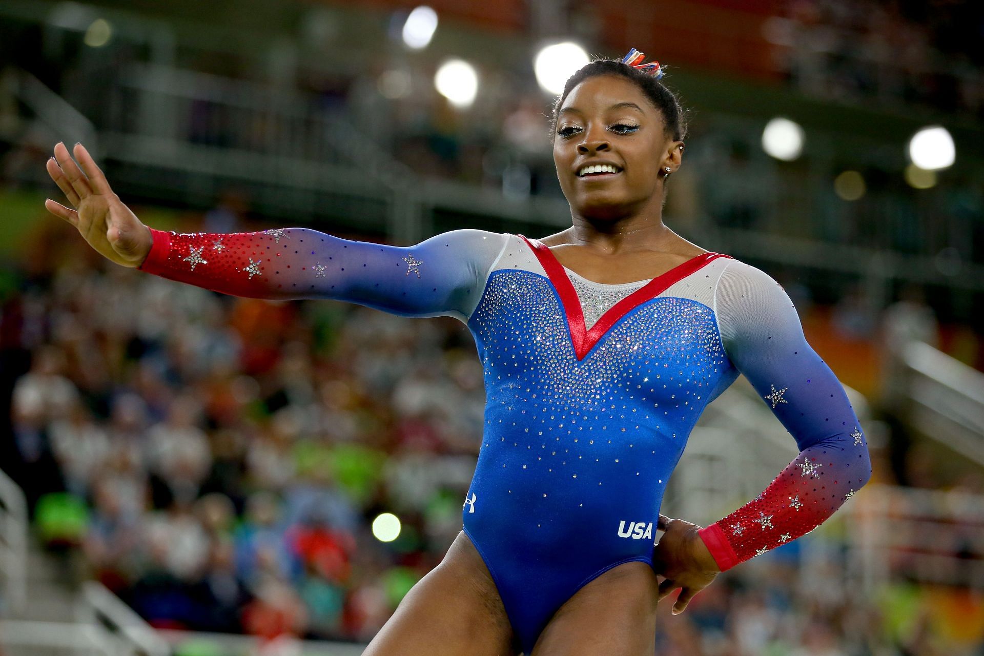 Simone Biles in the 2016 Rio leotard (IMAGE: GETTY)