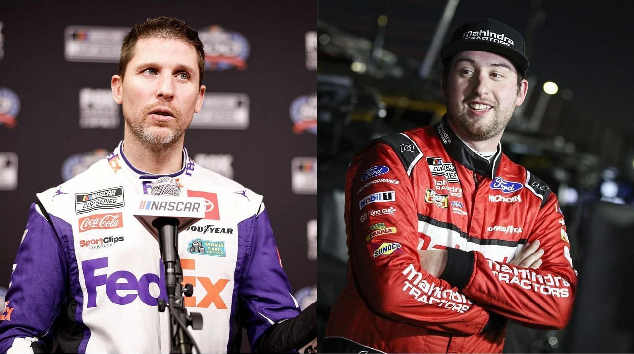 Denny Hamlin (L) and Chase Briscoe (R), Getty