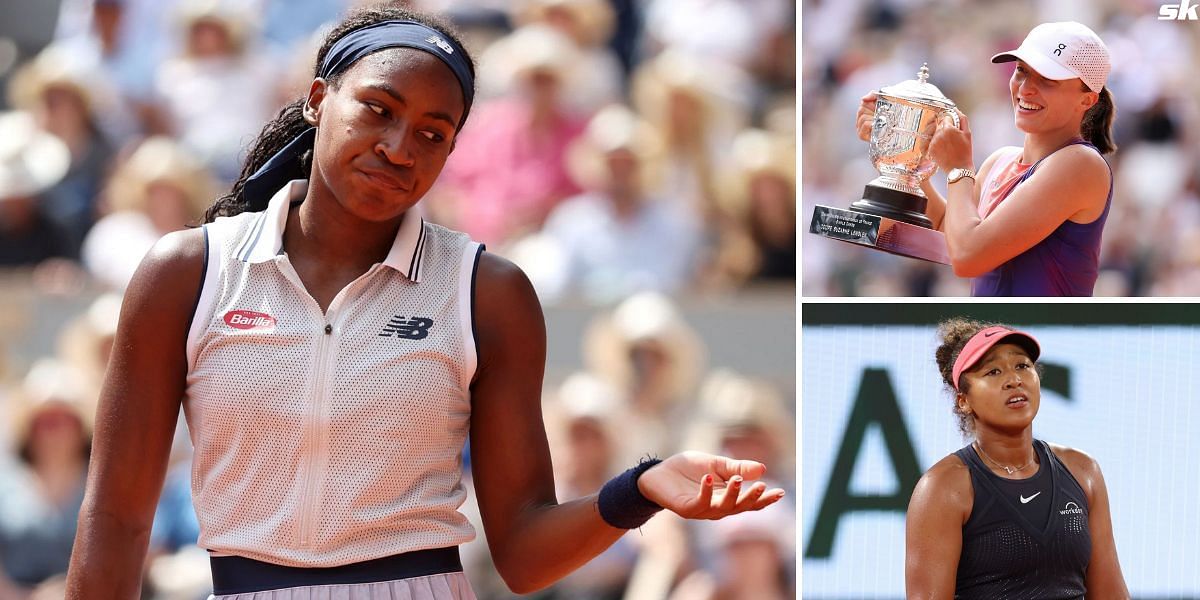 Coco Gauff, Iga Swiatek and Naomi Osaka (Source: Getty)