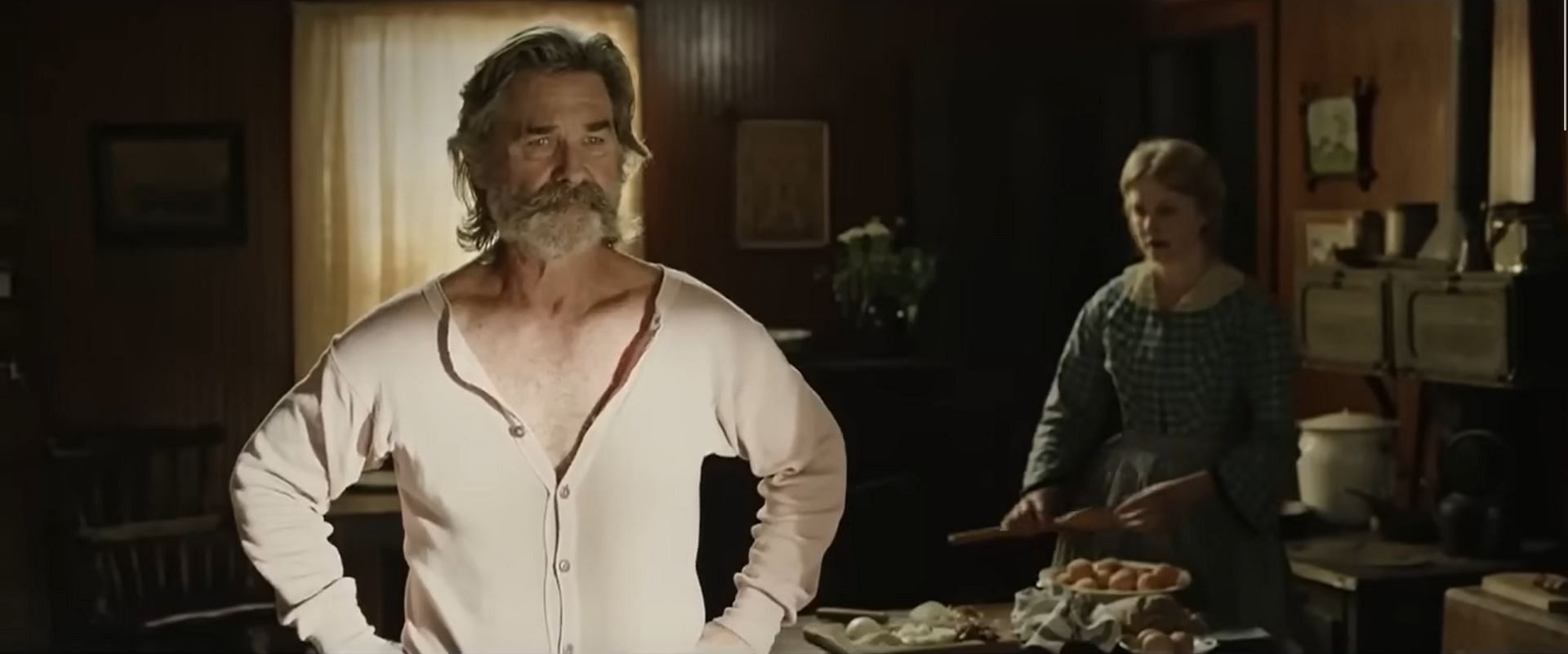 Bone Tomahawk stars Kurt Russell as Sherriff Franklin Hunt. (Image via RLJ Entertainment)