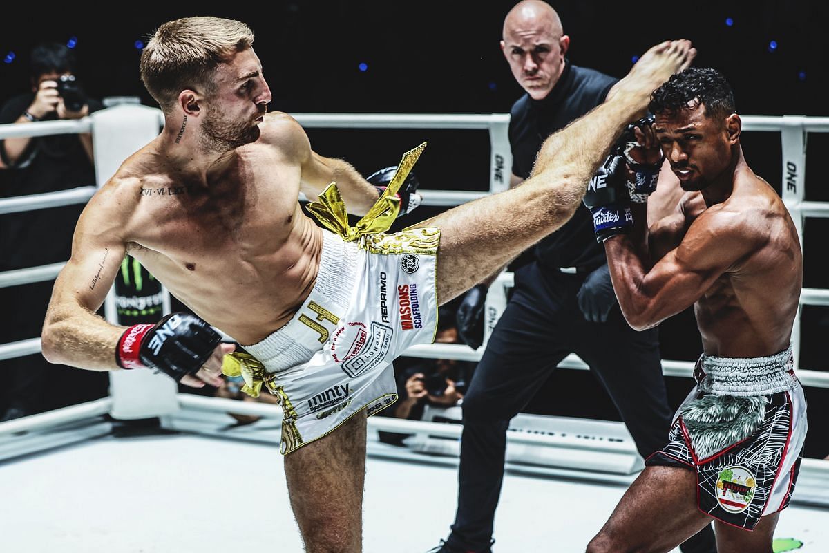 Jonathan Haggerty produced an epic comeback win against Felipe Lobo. [Photo via: ONE Championship]