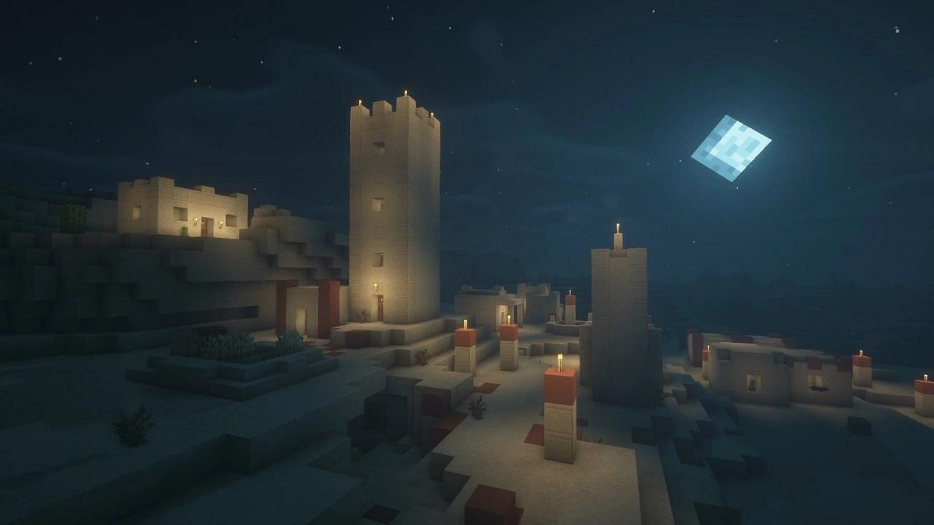 The shader improves the game&#039;s visuals (Image via BSL Shader/Mojang Studios)