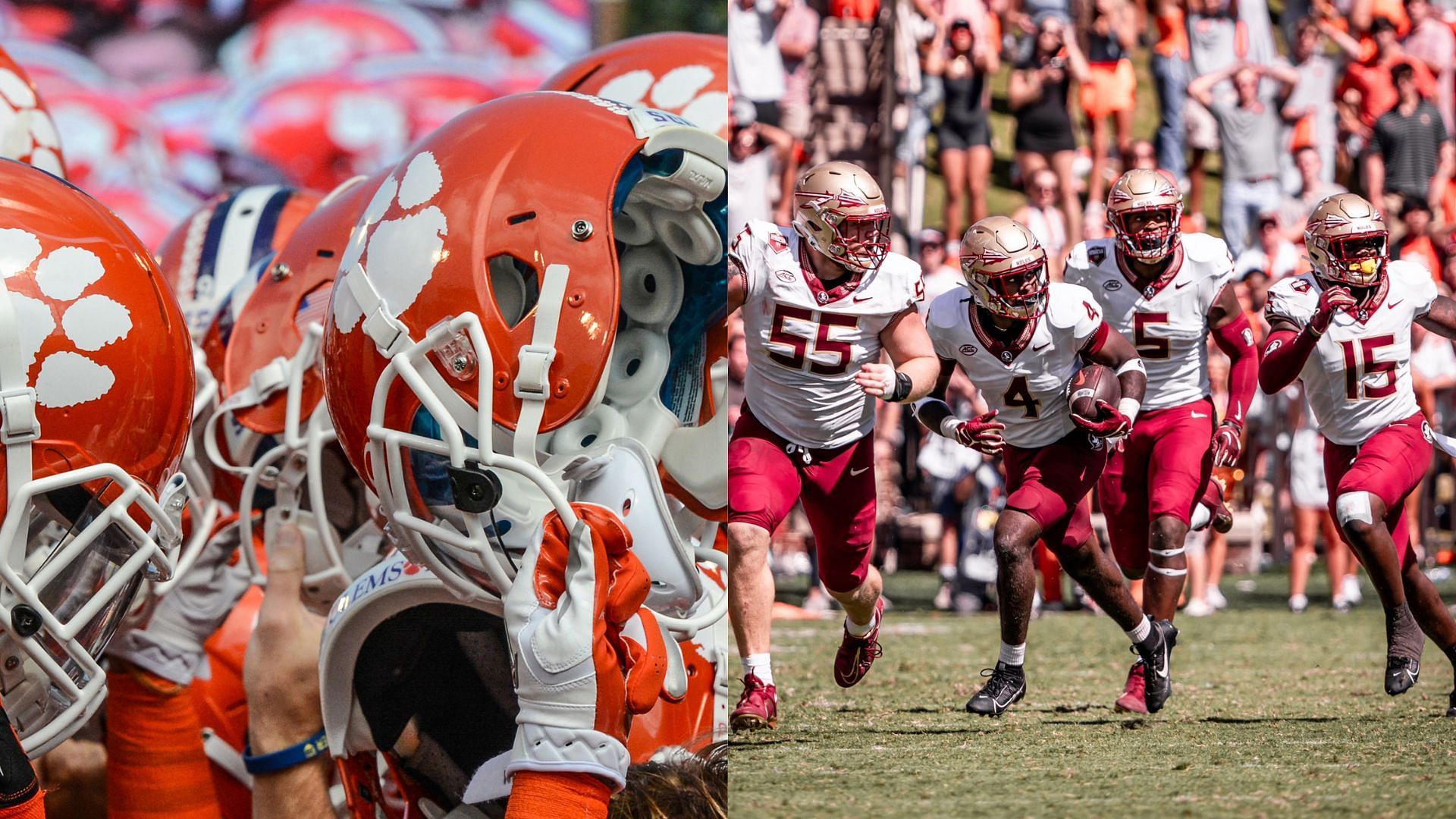 Images courtesy of FSU Twitter and Clemson Athletics