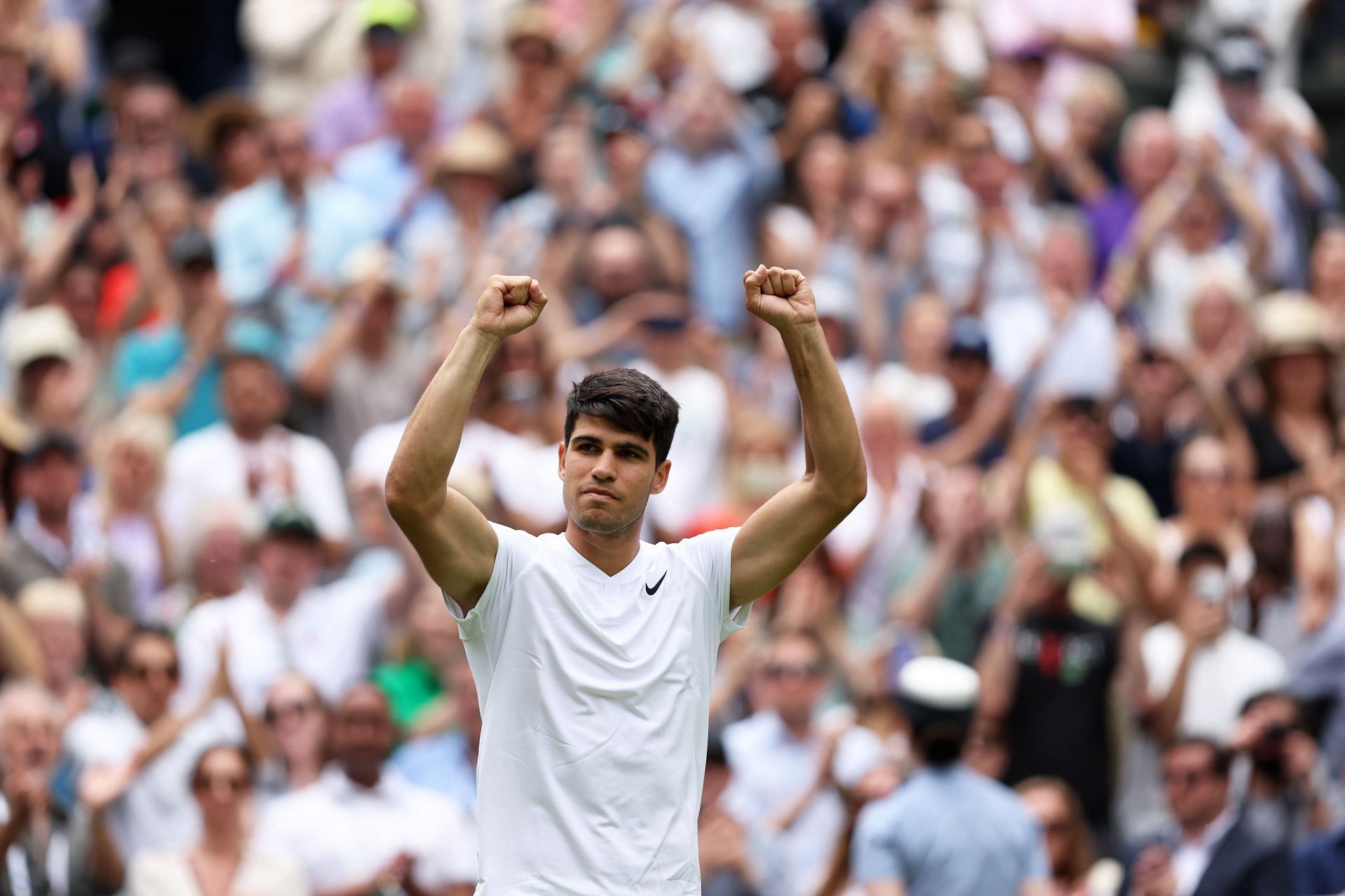 Carlos Alcaraz en Wimbledon.