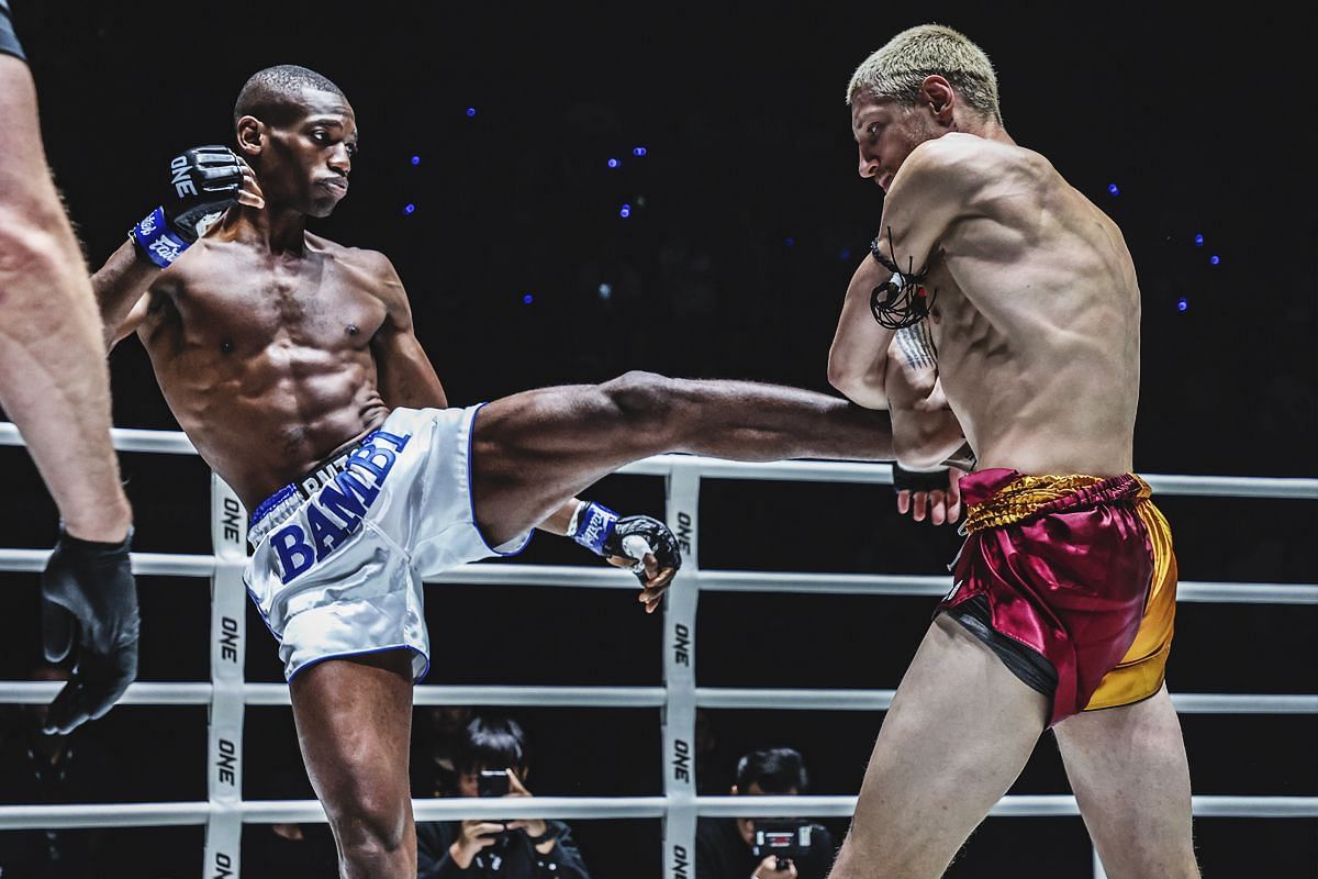 Bampara Kouyate logged a TKO finish at ONE Fight Night 23. [Photo via: ONE Championship]