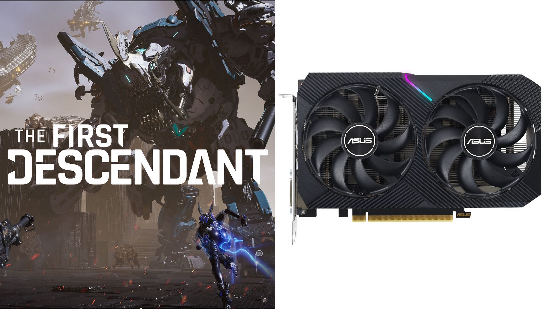 The First Descendant runs on the RTX 3050 with some settings tweaks (Image via Asus and Nexon Games)