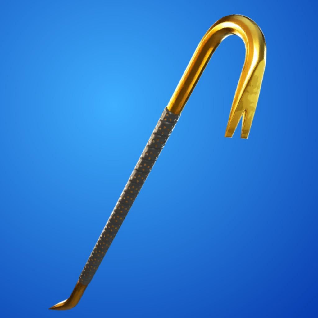 The unique golden accents make this one of the best Fortnite Chapter 2 Pickaxes (Image via Epic Games)