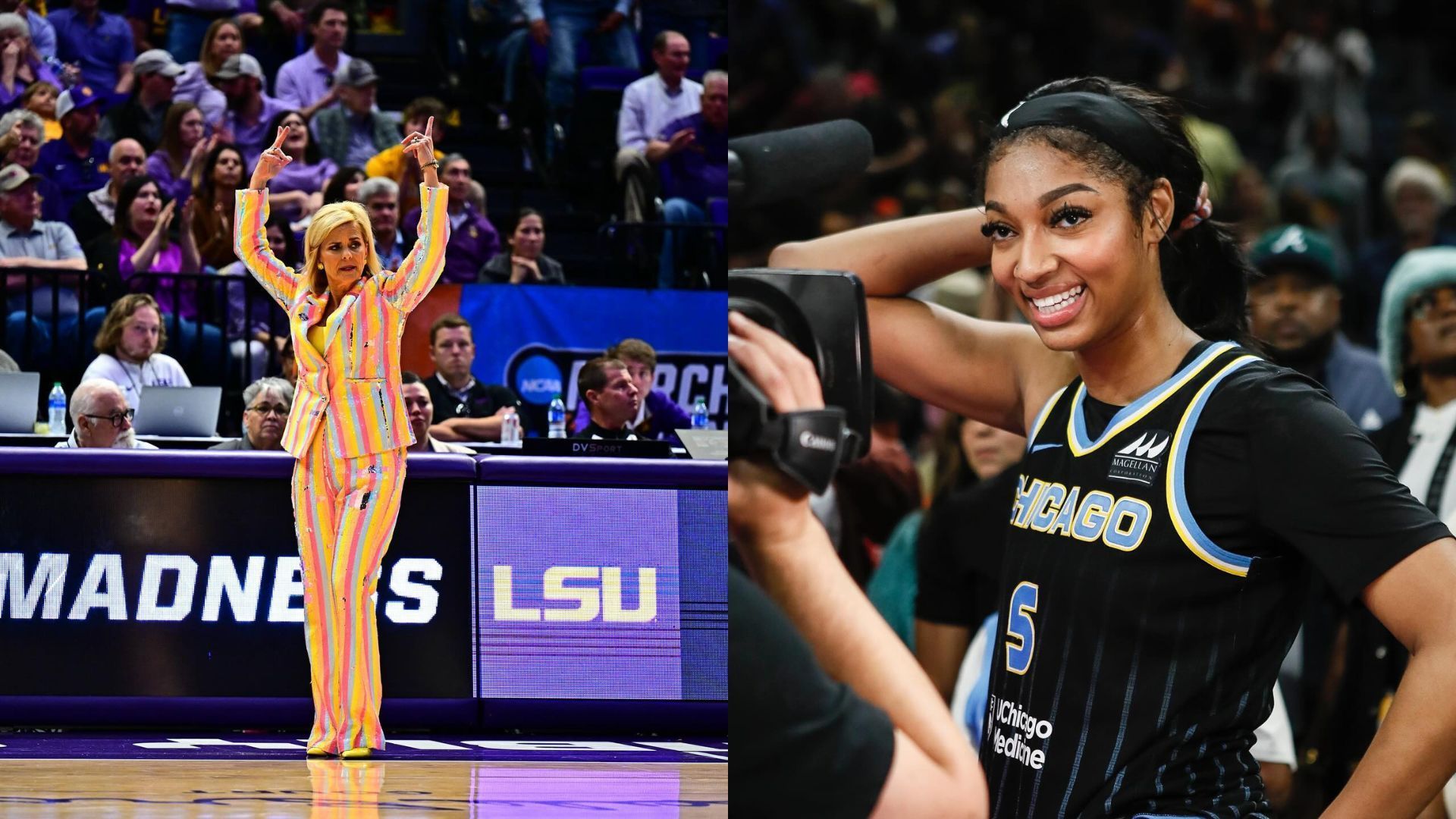 LSU Coach Kim Mulkey Embraces Angel Reese's WNBA Rookie Record During ...