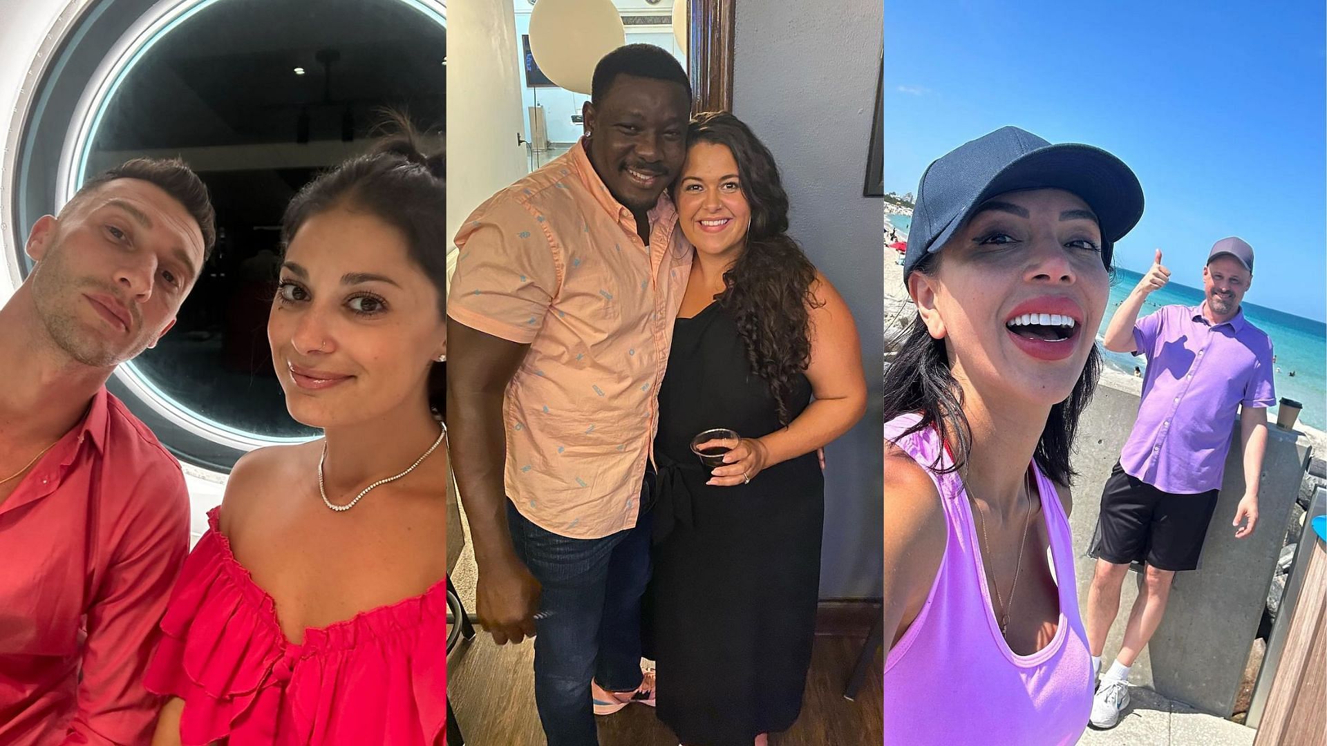 Couples from 90 Day Fianc&eacute;: Happily Ever After (Images via Instagram/@lorenbrovarnik, @emm_babbyy, @gpalazz2)
