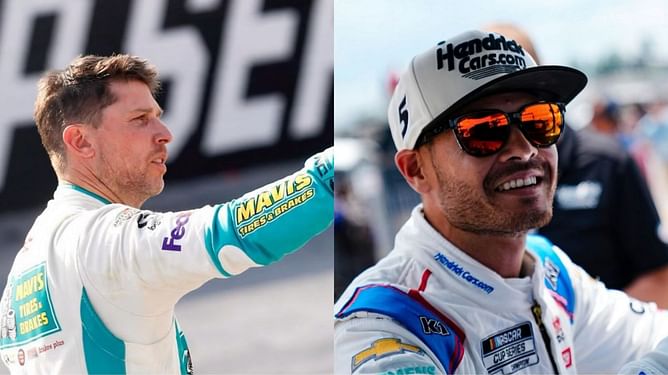 Denny Hamlin comments on relationship with Kyle Larson amid ongoing racetrack rivalry - "It has its own ups and downs"