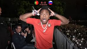 IShowSpeed reacts to Cristiano Ronaldo missing a penalty in UEFA Euro Round of 16 against Slovenia