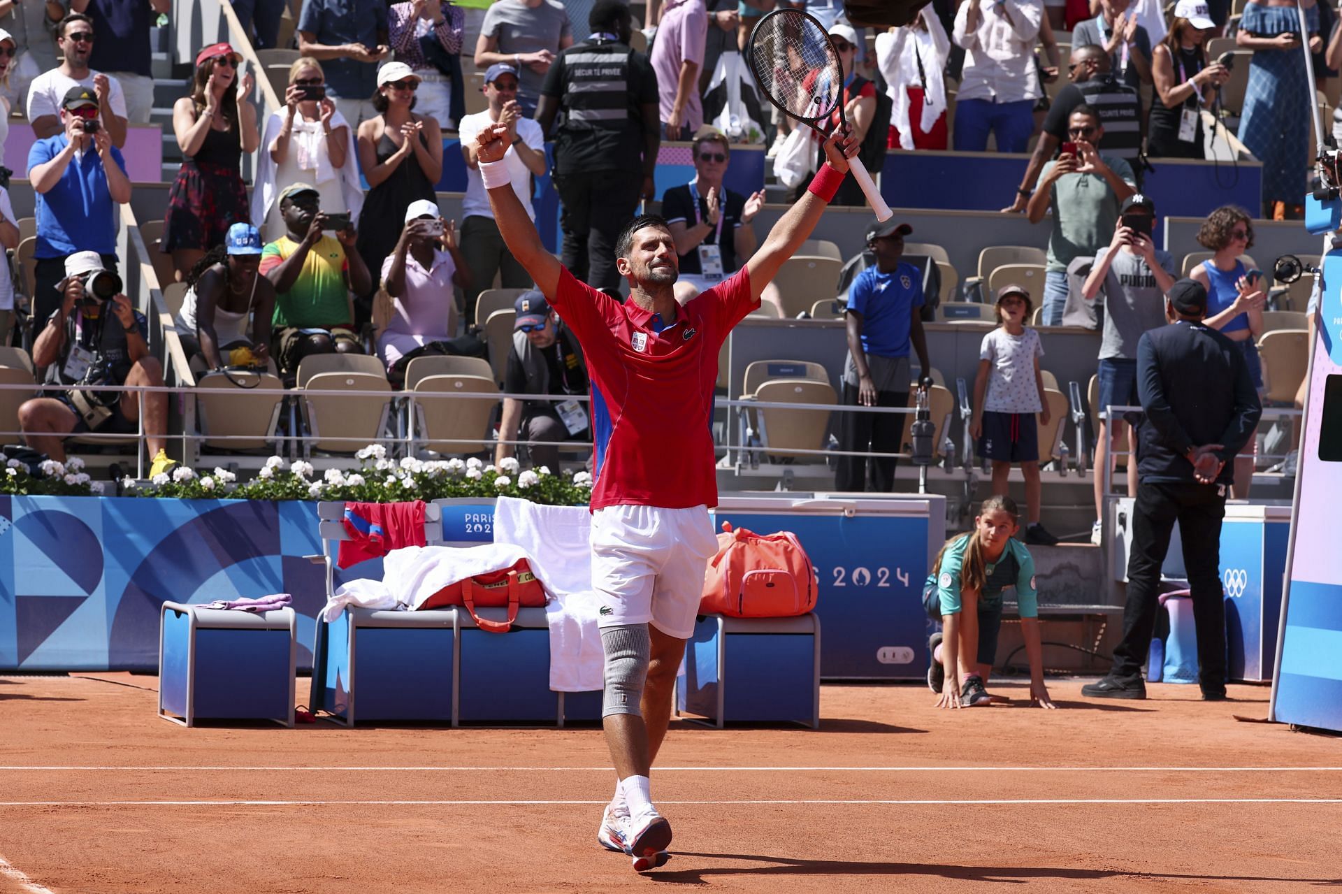 Novak Djokovic celebrates win against Nadal (Image source: GETTY)