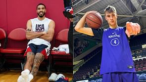 PHOTO: $80M worth Jayson Tatum poses with rising Duke star Cooper Flagg at USA Team training scrimmage