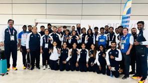 [In Pictures] Indian athletics team lands in French capital ahead of Paris 2024 Olympics