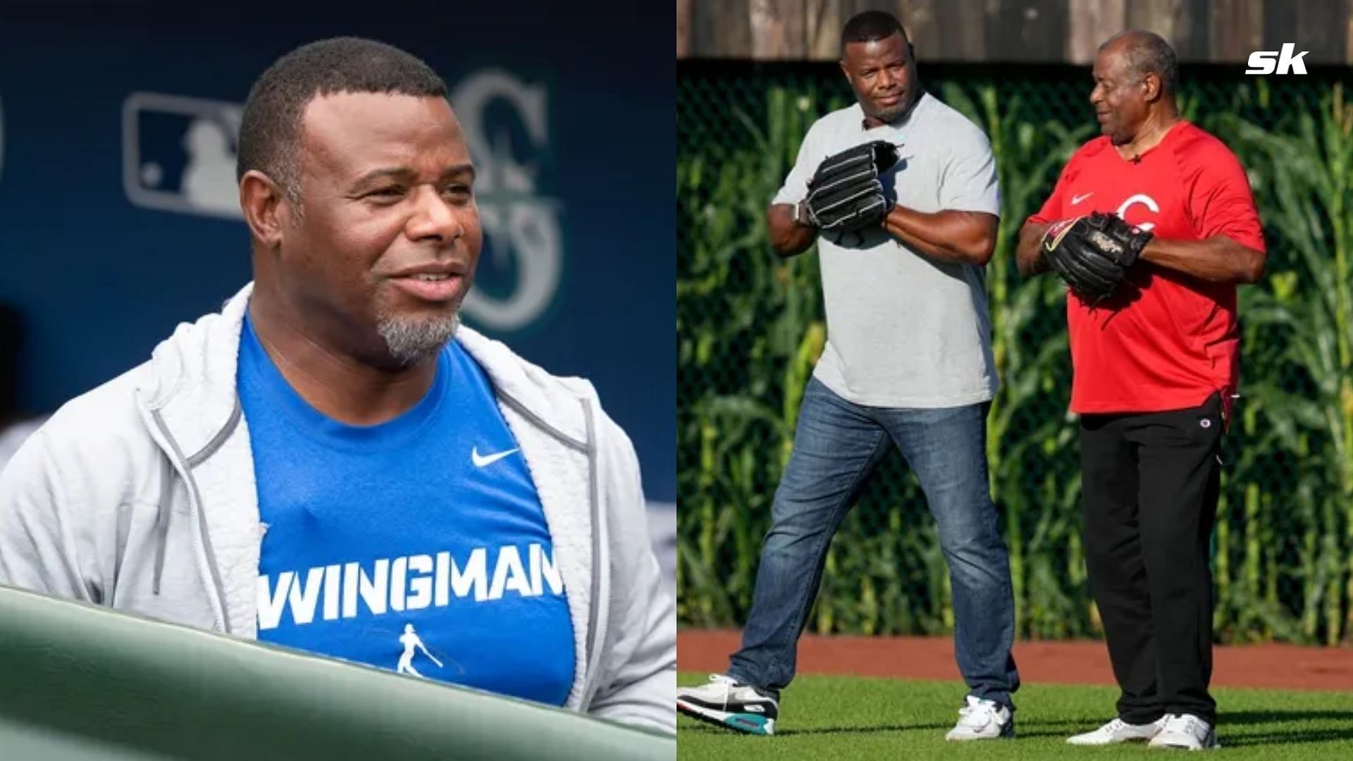 Former MLB Sluggers Ken Griffey Jr. &amp; Ken Griffey Sr. 