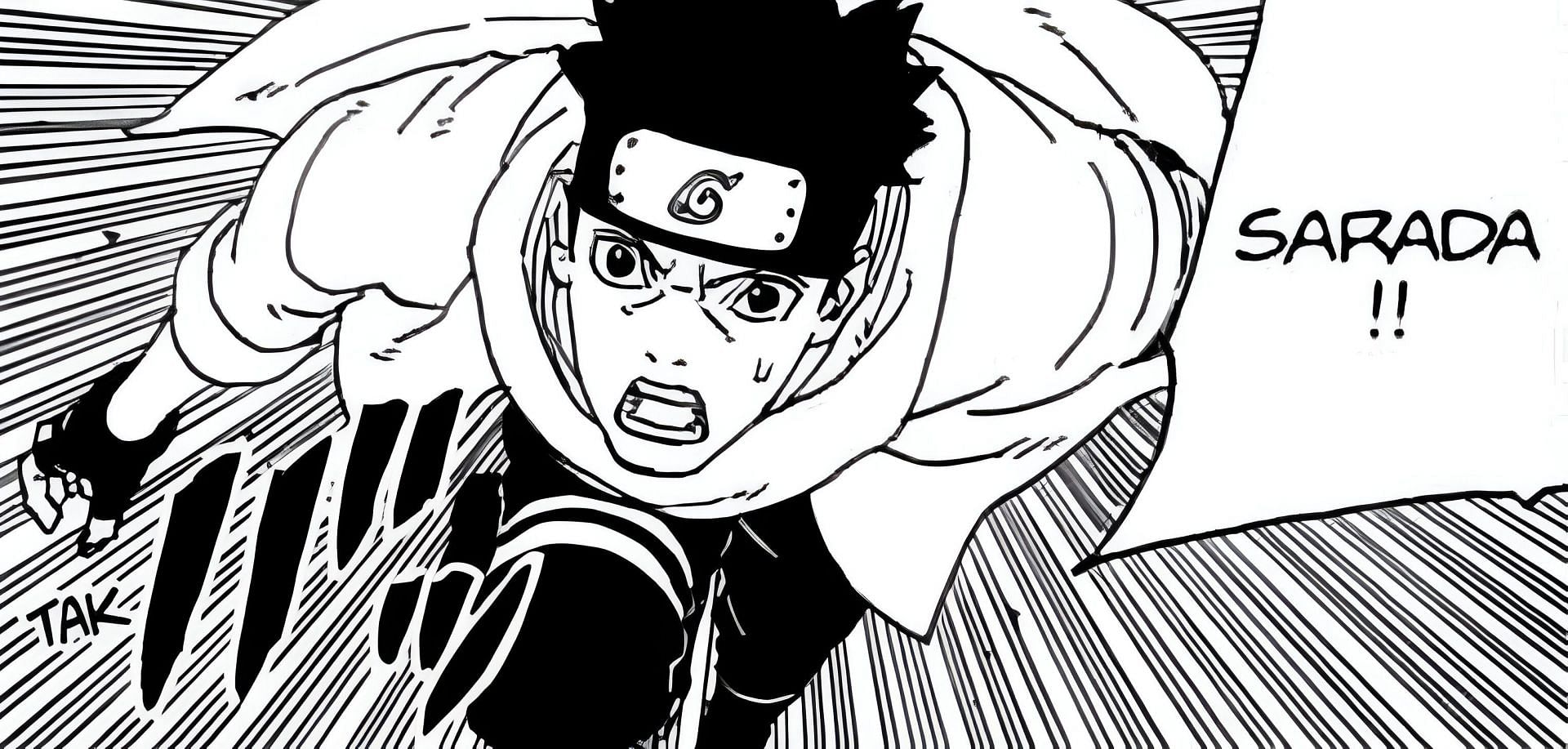 Konohamaru Sarutobi as seen in the Boruto: Two Blue Vortex manga (Image via Shueisha)