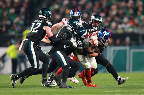 Saquon Barkley during the New York Giants v Philadelphia Eagles