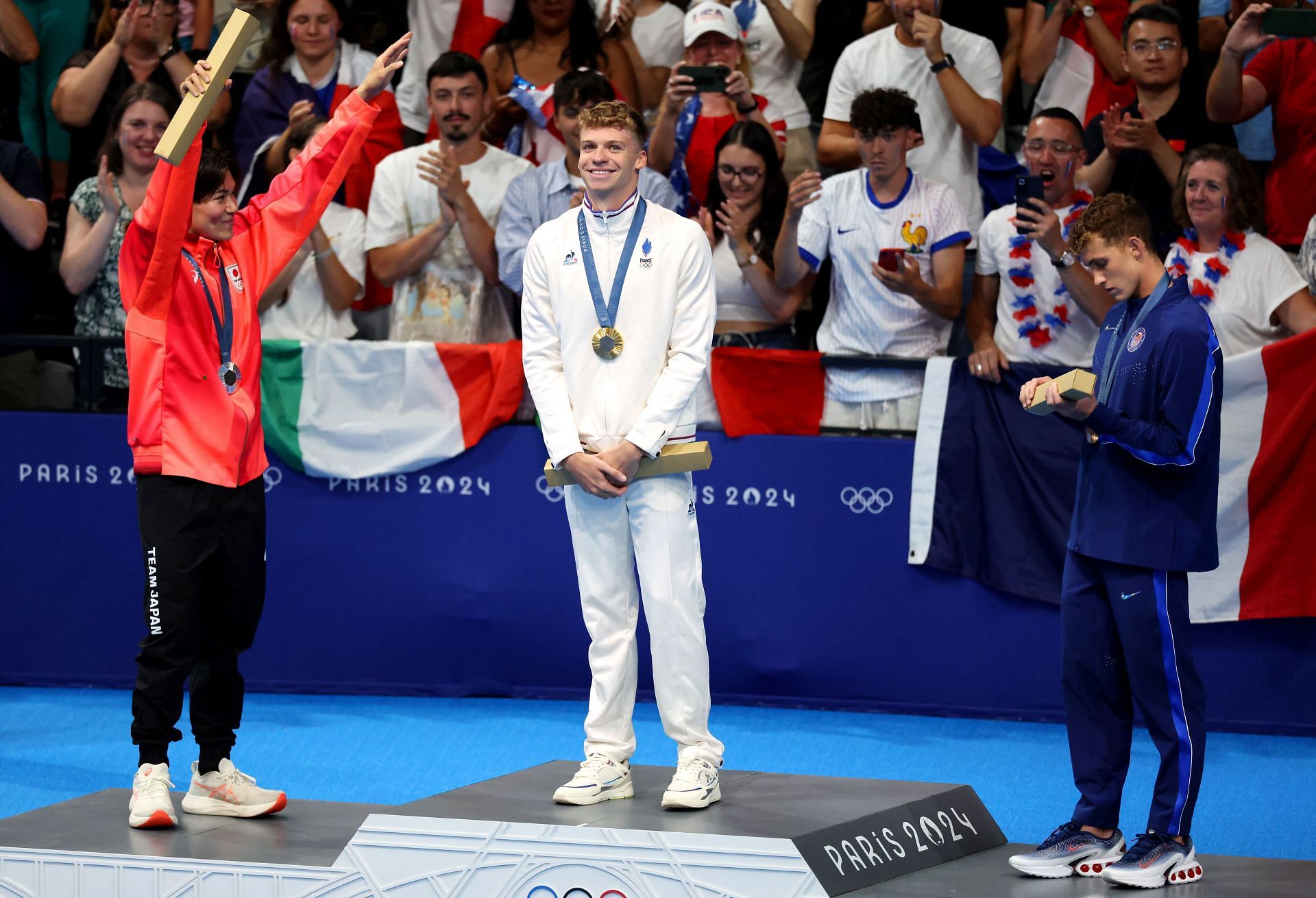 Swimming - Olympic Games Paris 2024: Leon Marchand wins gold (Image via Getty)