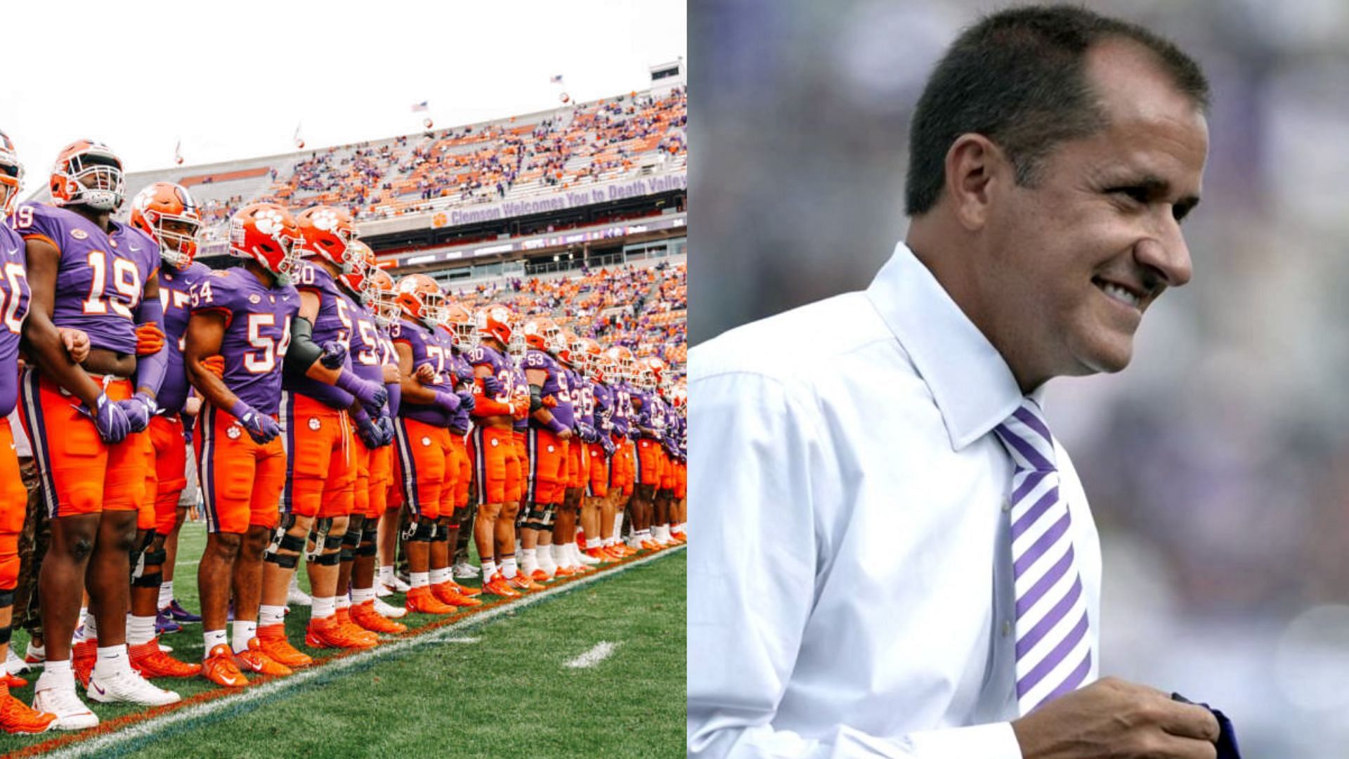 Images courtesy of Northwestern &amp; Clemson Athletics