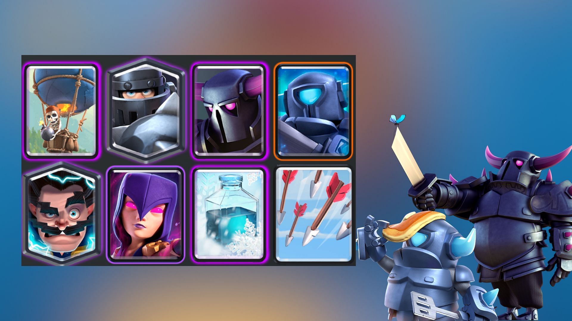 Dual Pekka Freezing Loon deck in Clash Royale (Image via Supercell)