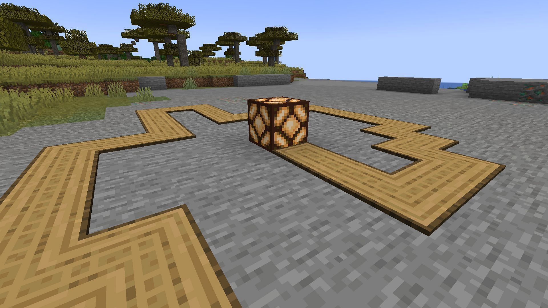 A crazy pressure plate possible thanks to the Floor Mats mod (Image via Mojang)