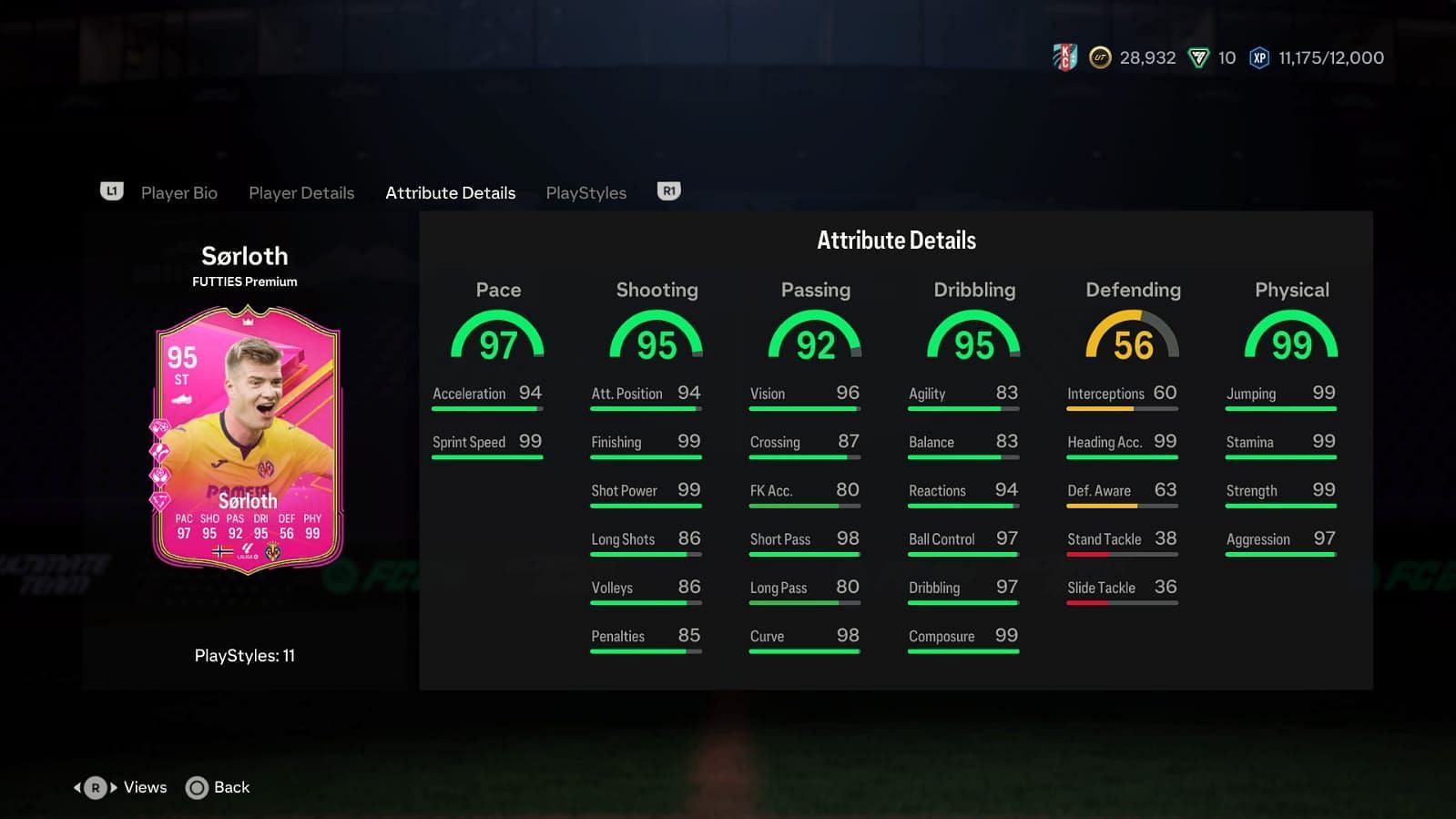 The card has amazing stats (Image via EA Sports)