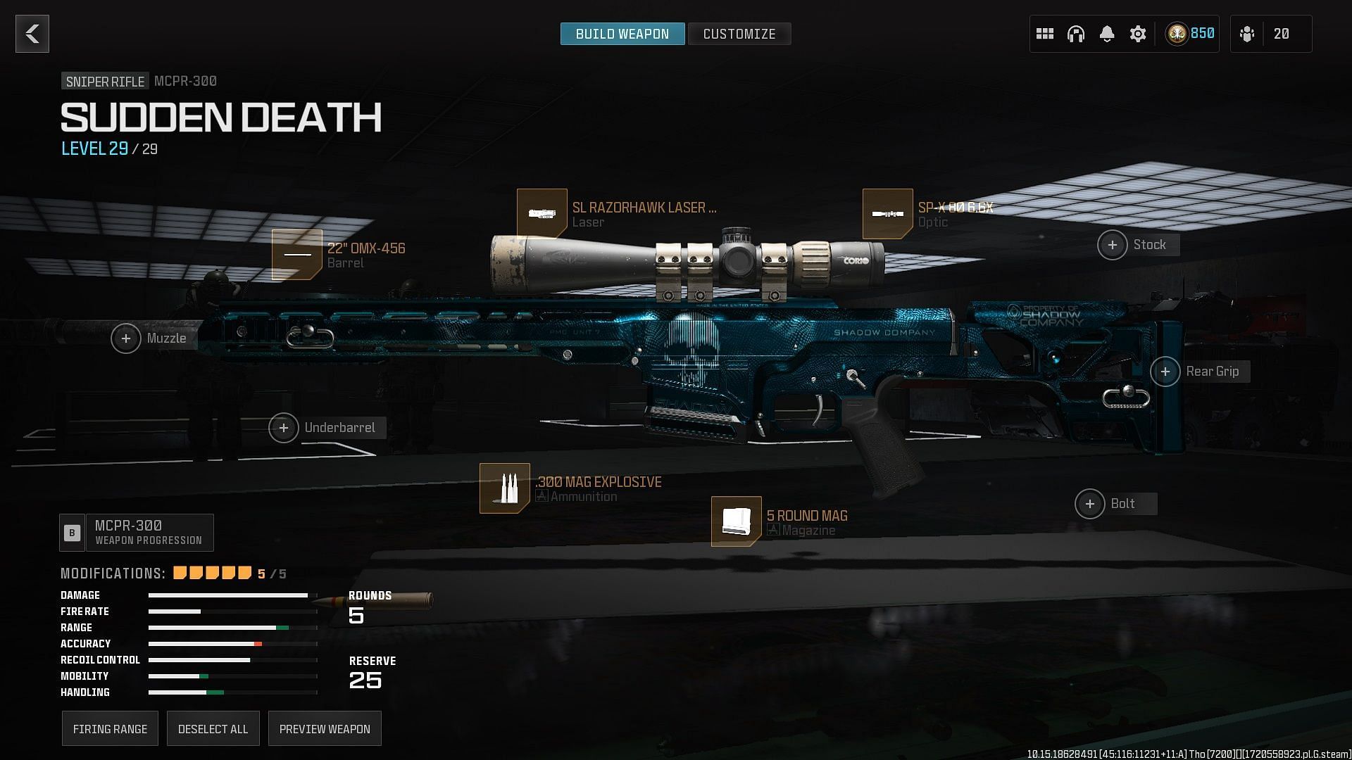 Building the best one-shot Sniper Rifle loadout in Warzone with the MCPR-300 (Image via Activision)