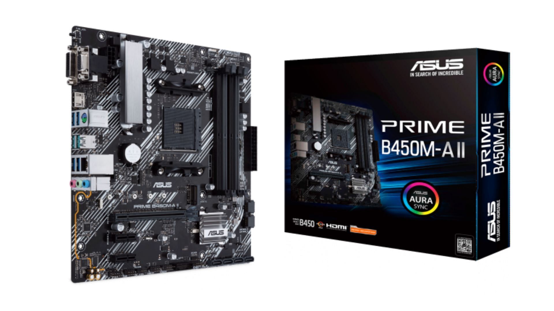 The ASUS Prime B450M-A II is a great micro-ATX board for the AMD Ryzen 7 5800X (Image via Asus)