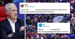 “France going home”, “Scapegoated again?” - Fans worried as Deschamps drops 27-year-old from line-up for Euro 2024 Round of 16 clash vs Belgium