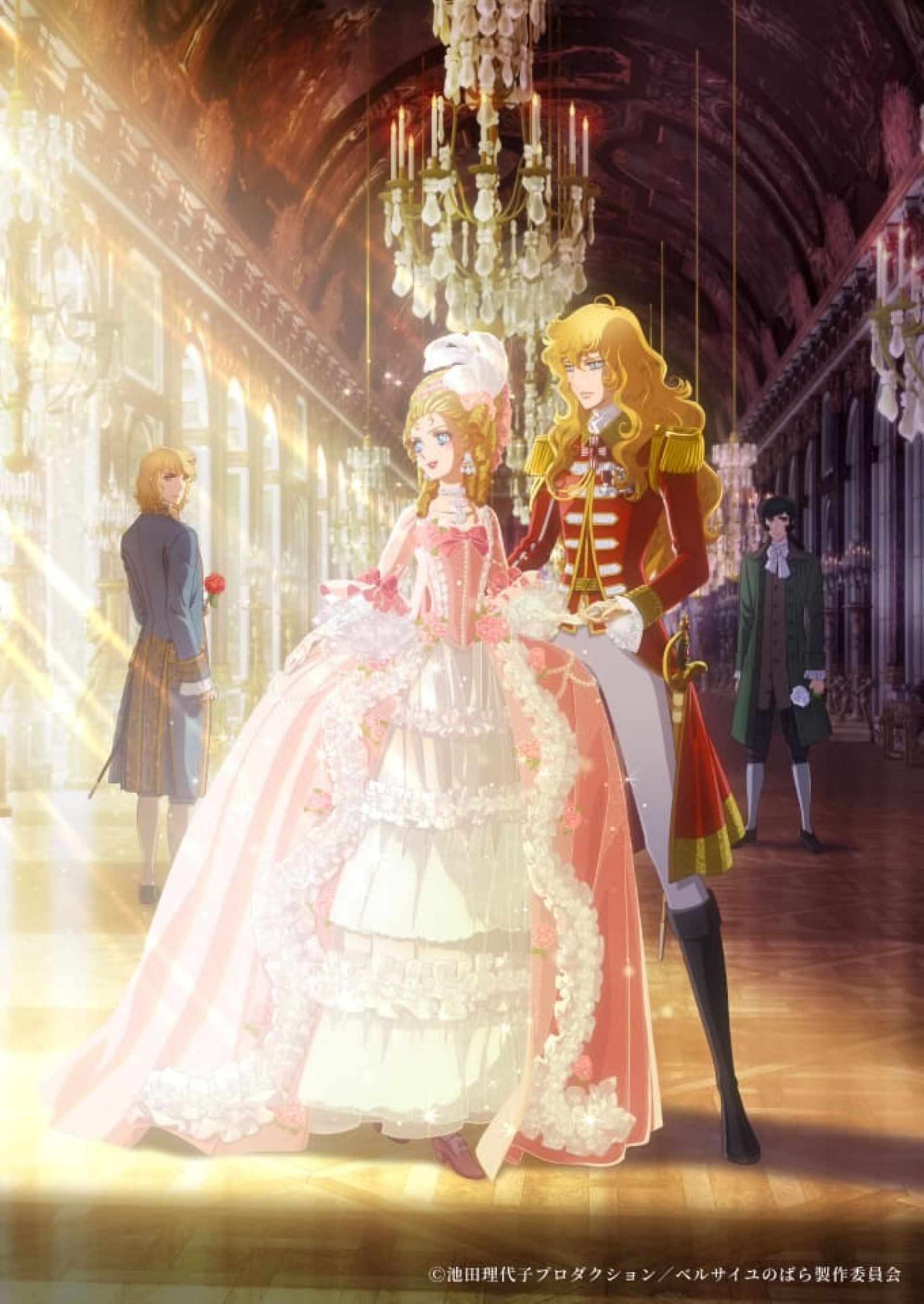 The key visual for The Rose of Versailles anime movie (Image via MAPPA)