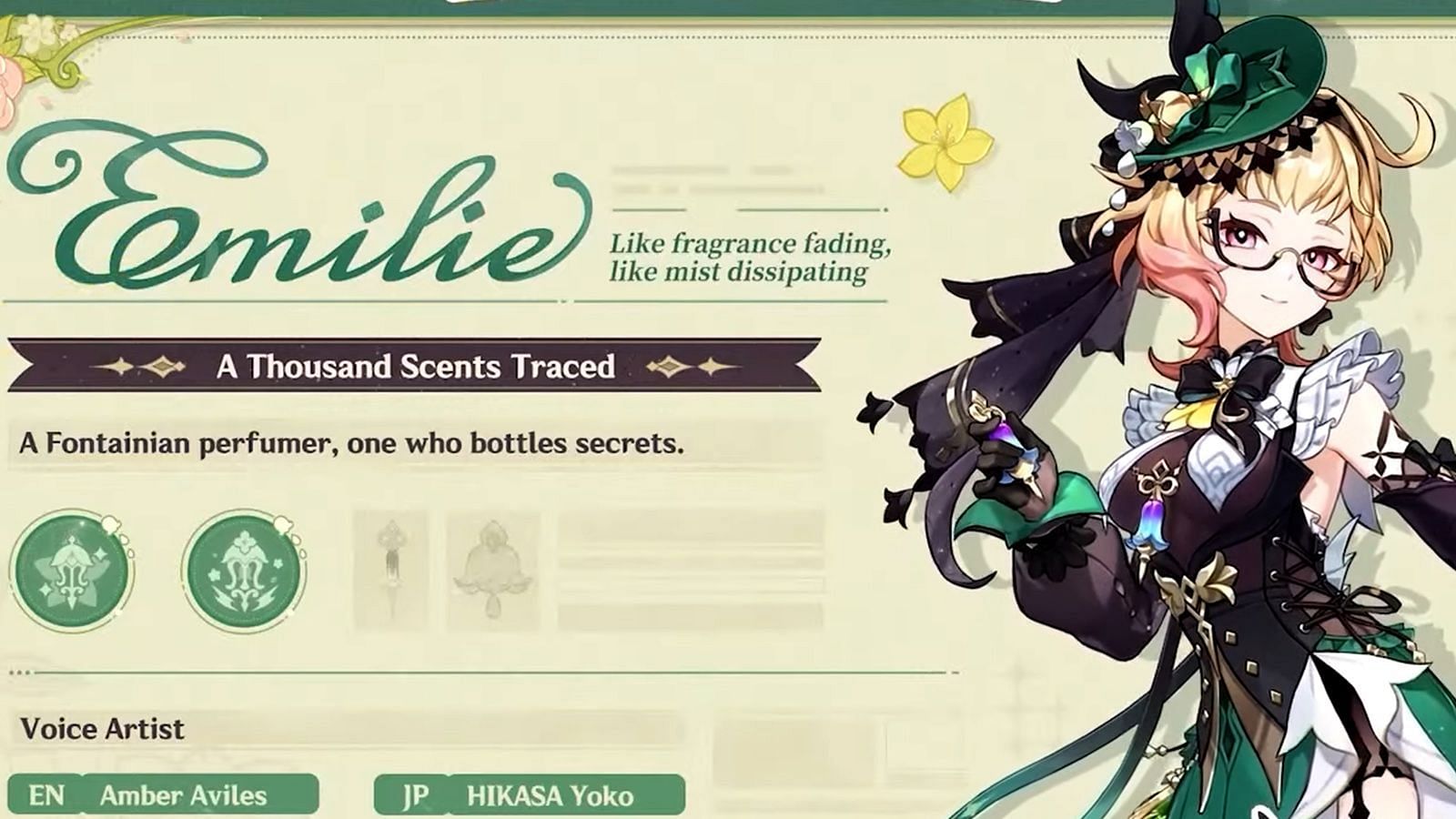 Emilie has been announced (Image via HoYoverse)