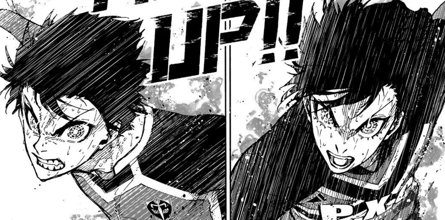 Yoichi Isagi and Rin Itoshi as seen in Blue Lock chapter 269 (Image via Kodansha)