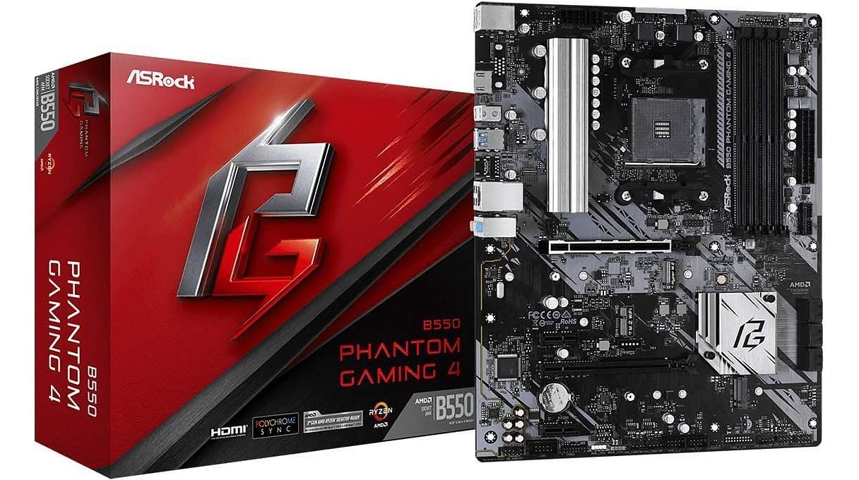 ASRock B550 PHANTOM GAMING 4 motherboard (Image via ASRock)